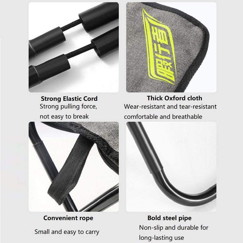 Portable Outdoor Folding Stool Camping Chair Ultralight Stainless Steel Handbag Pocket Little Mazar Nature Hike Fishing Tourist