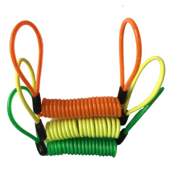 120cm Motorcycle Motorbike Safety Disc Brake Lock Spring Reminder Cable Coil