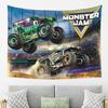 Tapestry Decorazione Pattern Classico Monster Jam Arte Tappeti Estetici per Soggiorno Camera da Letto Casa Tessuto Murale Appeso a Parete