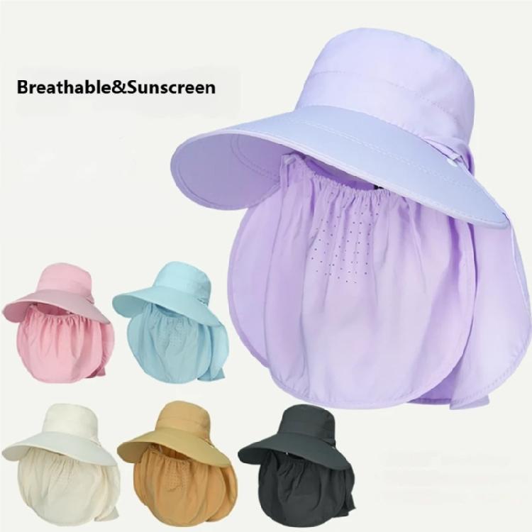Sun Protections Meshes Fisherman Hat Hiking Outdoor Beach Cap Large Brims Sun Hat Men Women Breathable Fishing Cap