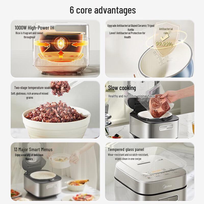 Midea 3L IH Smart Multifunction Rice Cooker CN Plug (adapter Included)