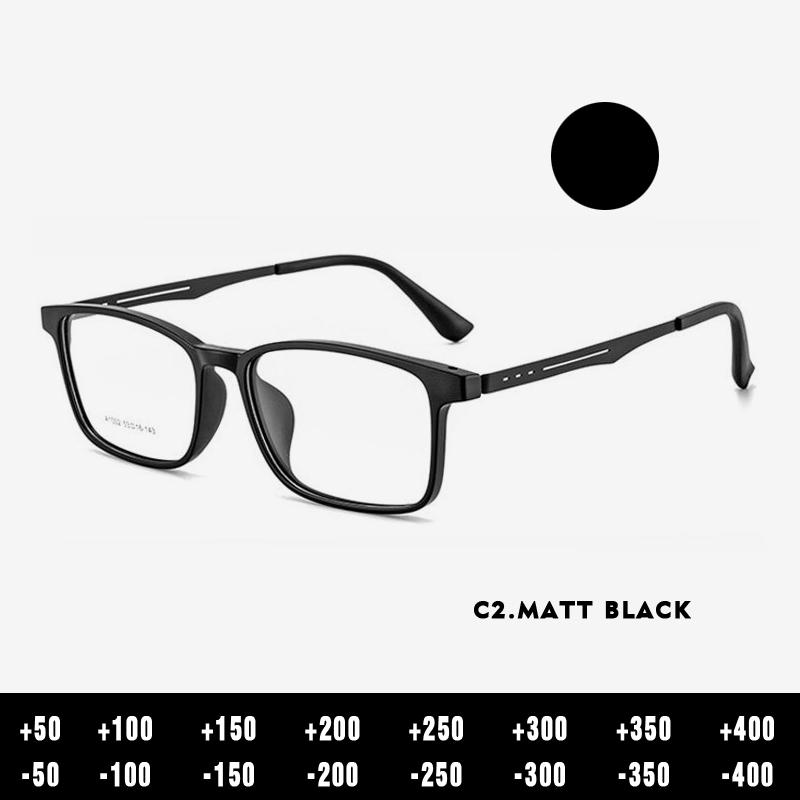 

KANSEPT Высококачественные сверхлегкие очки для чтения из чистого титана с антисиним покрытием, очки для коррекции зрения при близорукости и гиперметропии -400