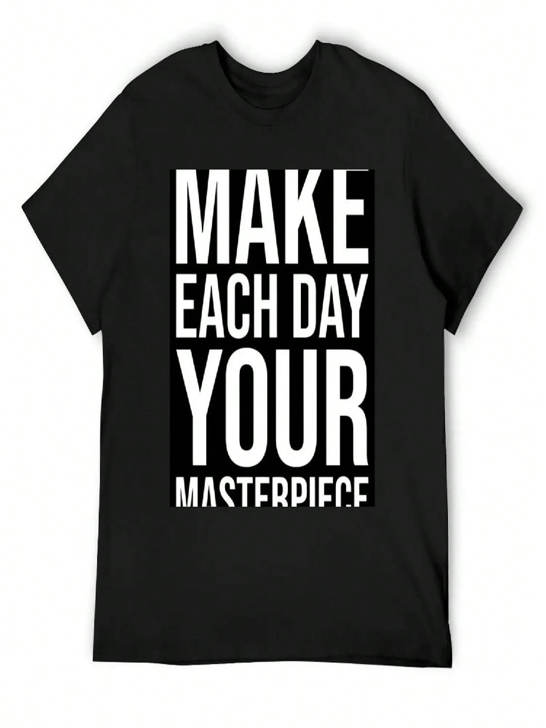 Make Each Day Your Masterpiece T-Shirt Clothes Street Wear Cute Clothes Vintage Anime Shirt Tshirts For unisex S разноцветный