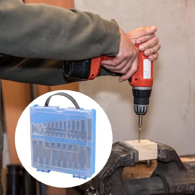 Industrial 150Pcs Mini Twist Drill Kit Includes Protective Case For Organized Storage In Workshops And Home Use
