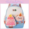 Nylon Kids School Bag With Christmas Tree And Little Bear Decoration Daily For