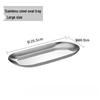 Nordic Stainless Steel Oval Serving Tray