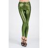 2025 Spring Summer New Fish Scale Nine-minute Pants Women High Elastic Thin Slim Bottoming Pants Slim Pants