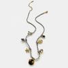 Summer Stainless Steel Necklace Sea Themed Starfish and Heart Charm Drop Oil Neckwear Enamel Jewelry Accessory