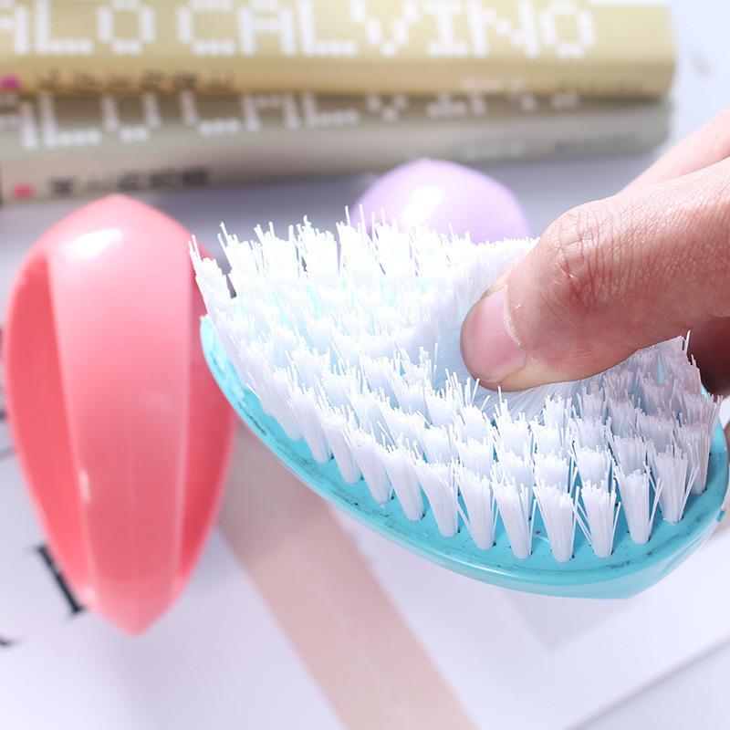 Shoe Brush, Colorful Egg-shaped Cleaning Brush, Multi-functional Household Brush, Clothes and Shoes Cleaning Brush