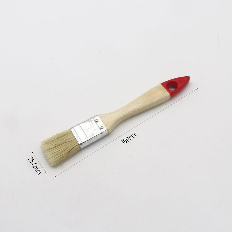 Red-Tailed Clear Varnish Hog Bristle Paint Brush with Thickened Sharpened Filaments