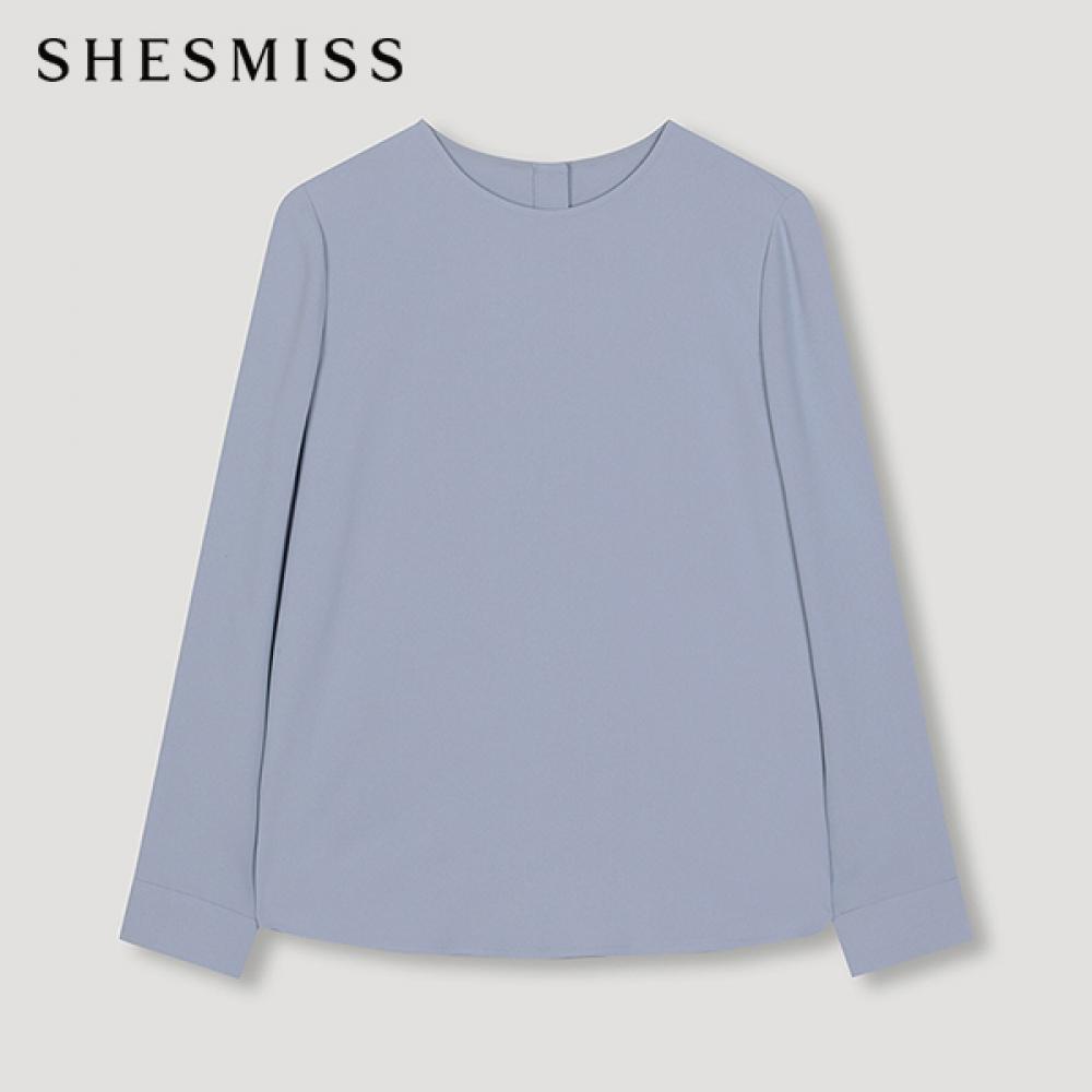 

She S miSS baSic Round Neck blouSe Swwbln42020 Ll light blue/55
