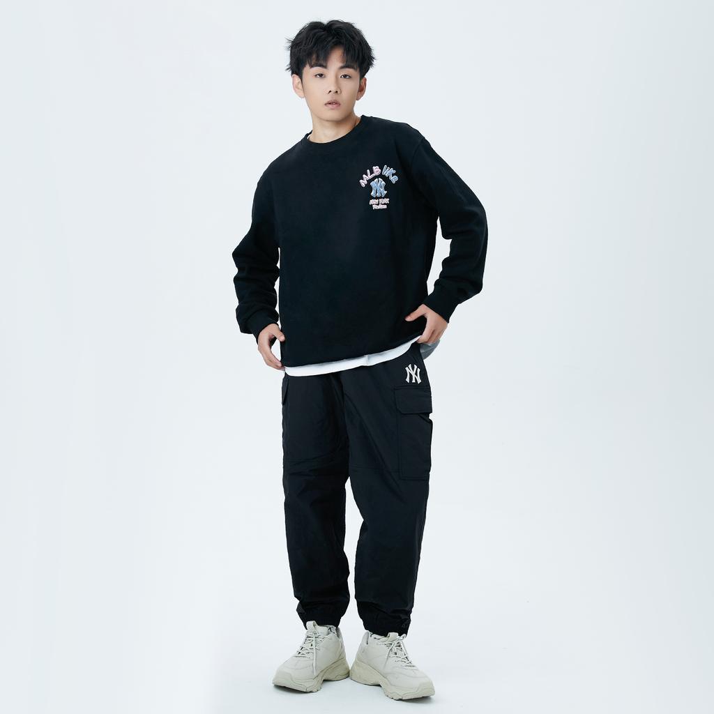 New MLB Knitted Sweatpants Unisex Black 3AWP09014-50BKS