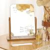 Wooden Vanity Mirror Desktop Dresser Table Makeup Mirror Large Vintage Style for Home Dorm Student Desk  Mirror Makeup