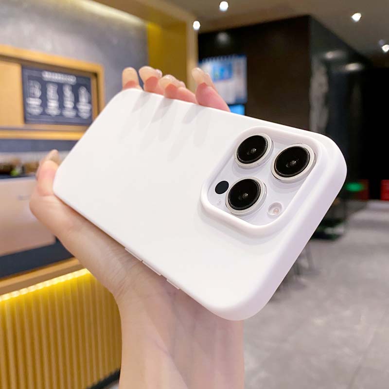 Neue einfarbige Handyhülle für iPhone 16 15 14 13 12 11 Pro Max 16Pro Weiches Silikon Stoßfest Schutz Zubehör Hülle