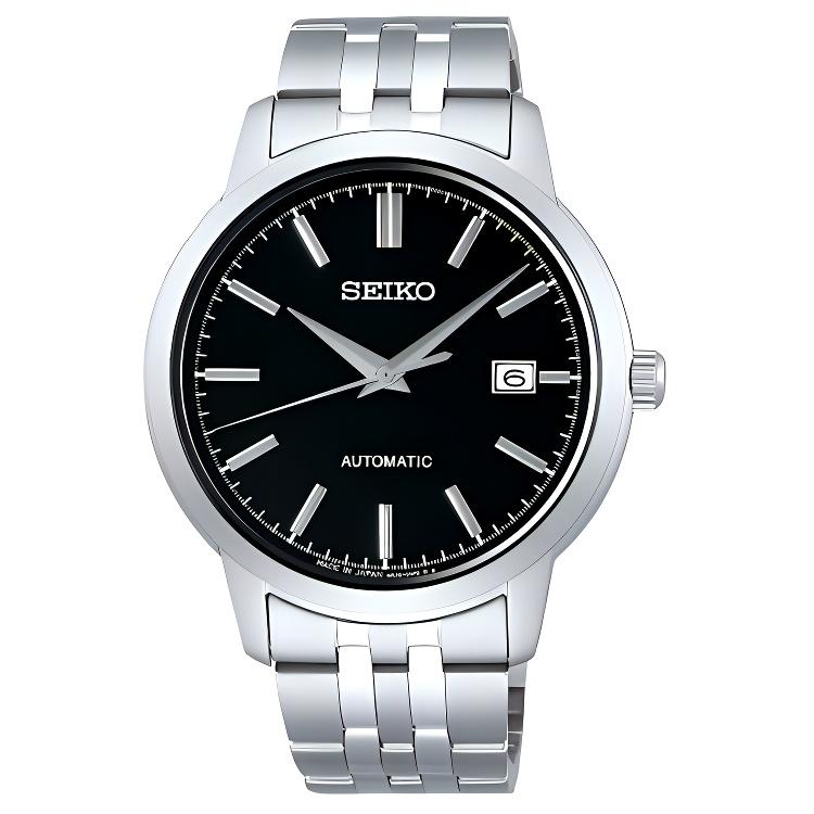 SEIKO SELECTION Automatic Mechanical Movement Stainless Steel Strap Watch 41.2mm Men s Watches SCVE061 Black Dial