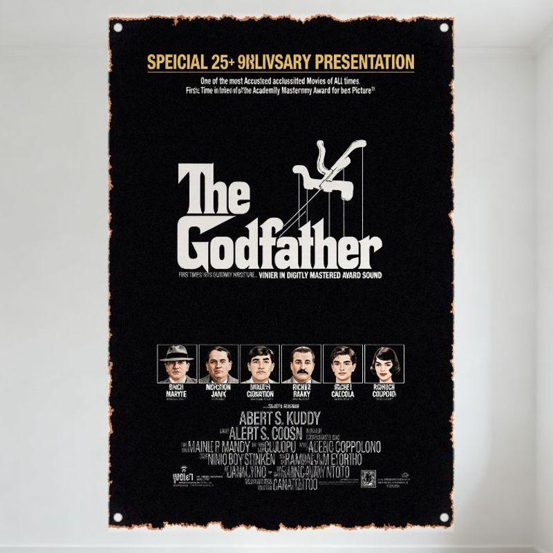 

The Godfather 25th Anniversary Special Movie Poster Metal Tin Sign Vintage Decor for Bar Man Cave Home Wall Art 20x30cm（7.8x11.8inch）