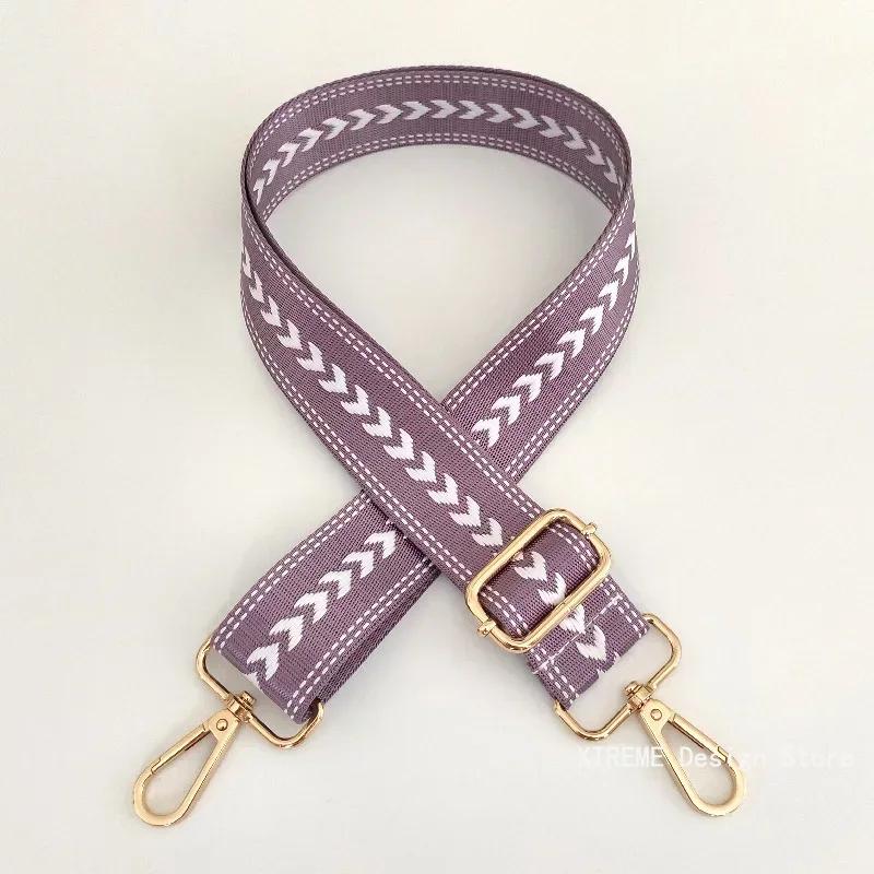 New Color Nylon Wide 3.8cm Shoulder Bag Strap Adjustable Straps for Crossbody Messenger Shoulder Bag Accessories Handbag Straps