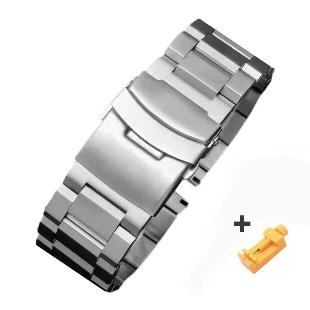 20mm 22mm Men Stainless Steel Watch Band for Huawei GT5 46mm GT4 Metal Bracelet for SAMSUNG Galaxy 7 44mm 40mm 6classic 43 47mm