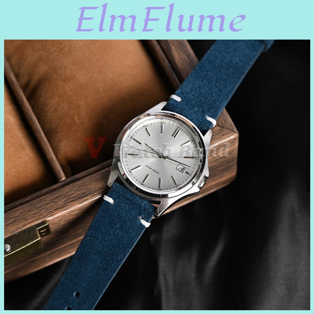 Suede Strap Release Soft Quick 14mm 16mm 18mm Wristband 20mm 22mm Brown Watch Bands Calfskin Bracelet Womenmen Accessories