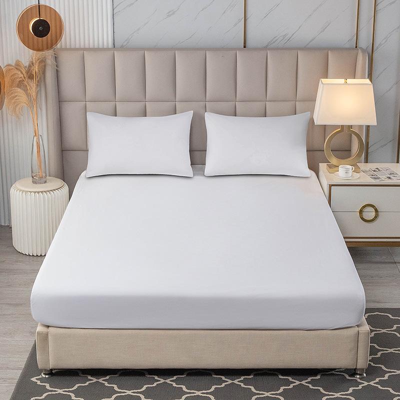 

Waterproof Breathable Mattress Protector Cover - Fitted Sheet, Anti-Slip, Dust Mite Proof, Soft Brushed Fabric, Bed Cover 120 200 30cm белый