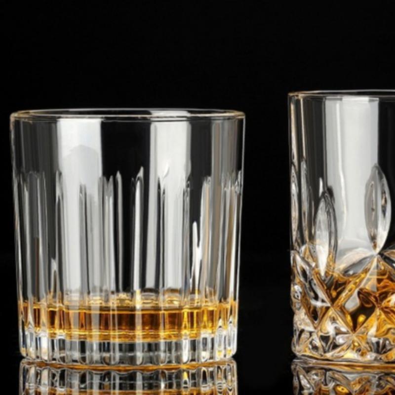 Creative Whiskey Glass for Men and Women In Bars Korean European Thick Crystal Glass for Drinking Water Juice Alcohol Cup Set