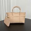 Large Tote Bag Genuine Leather Splicing Handbag Women Retro Fashion Commuter