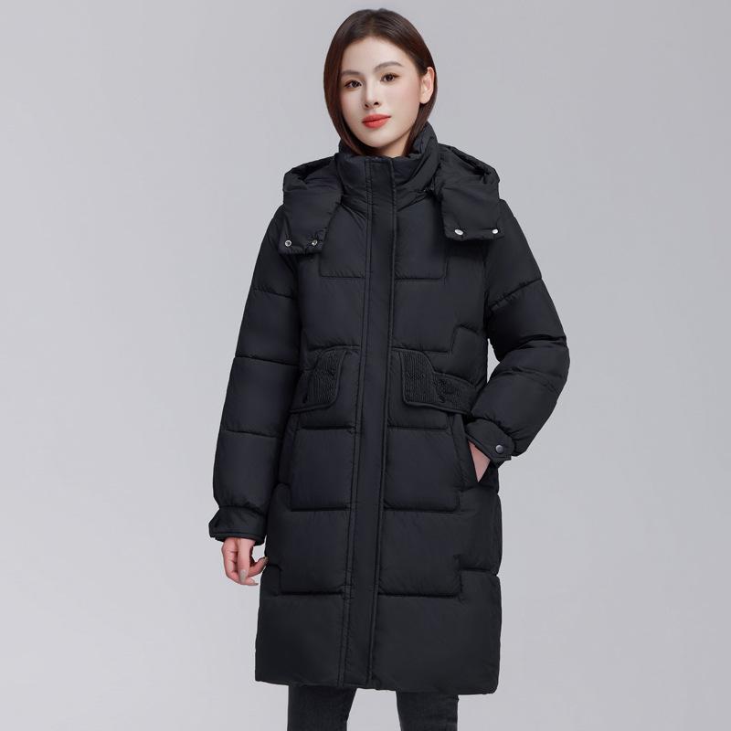 Cotton women's mid-length model 2025 winter new Korean version loose plus size thickened warm bread jacket cotton jacket
