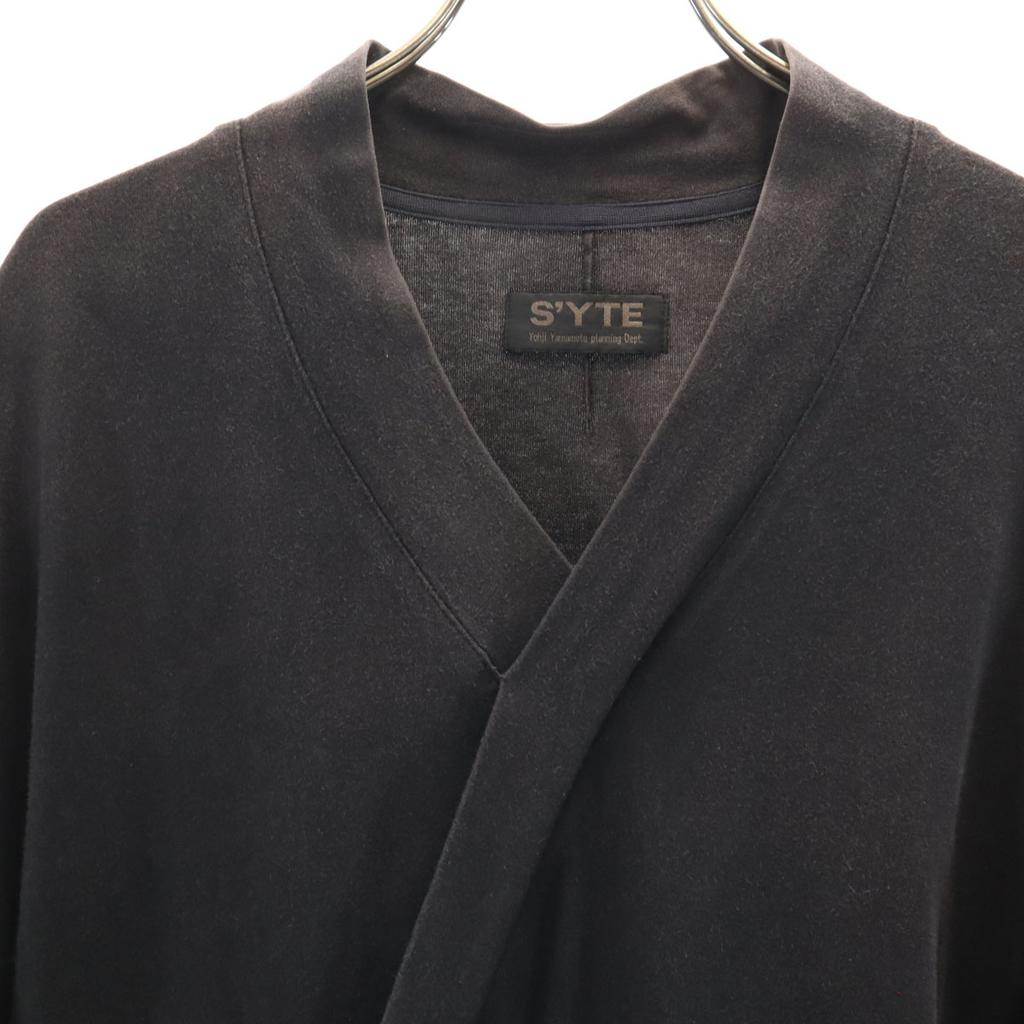 S'YTE Five-quarter sleeve long Cut 3 black Youji Yamamoto Women Used
