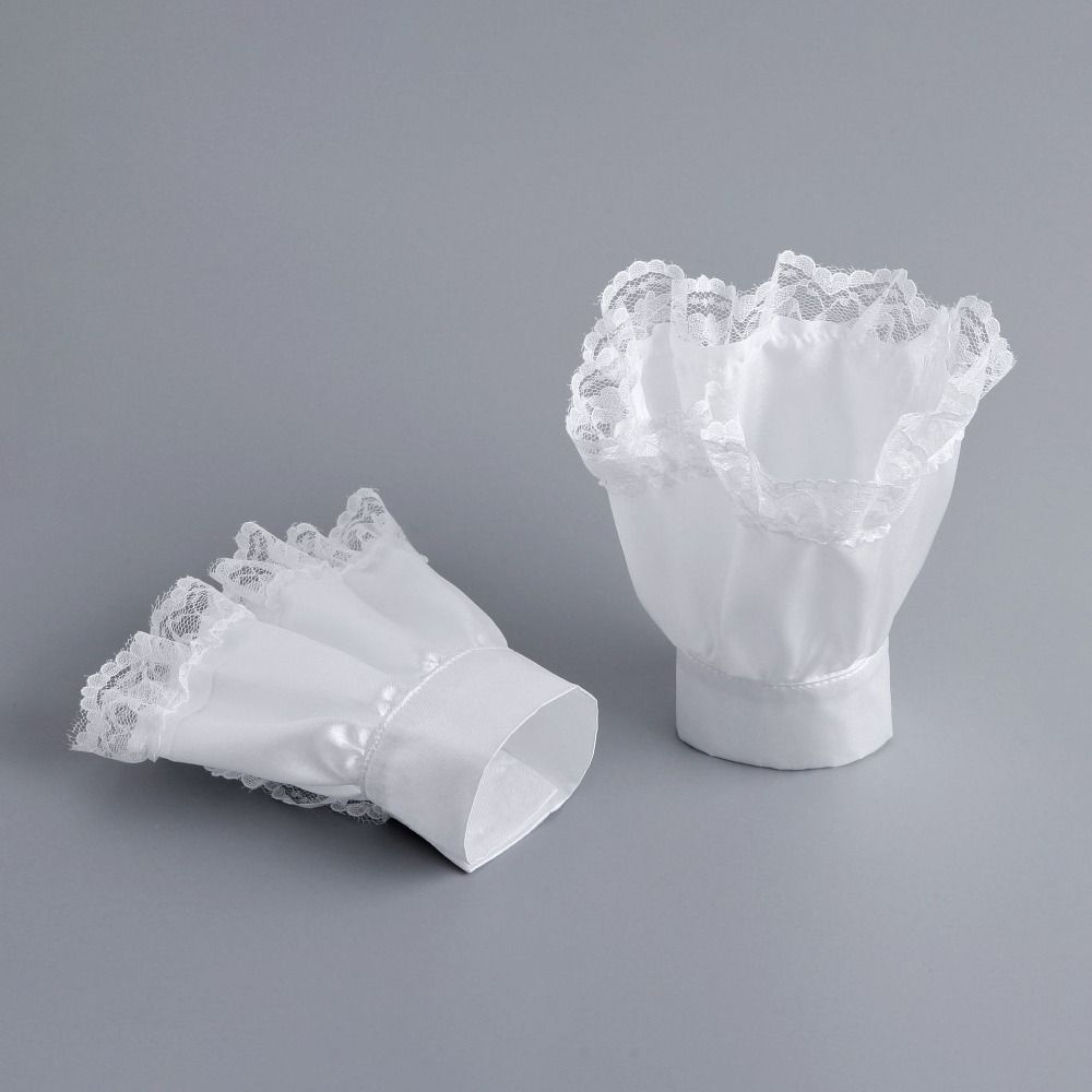 Ruffled Vintage Victorian Costume Detachable Fake Collar Accessory Set Cosplay Accessory