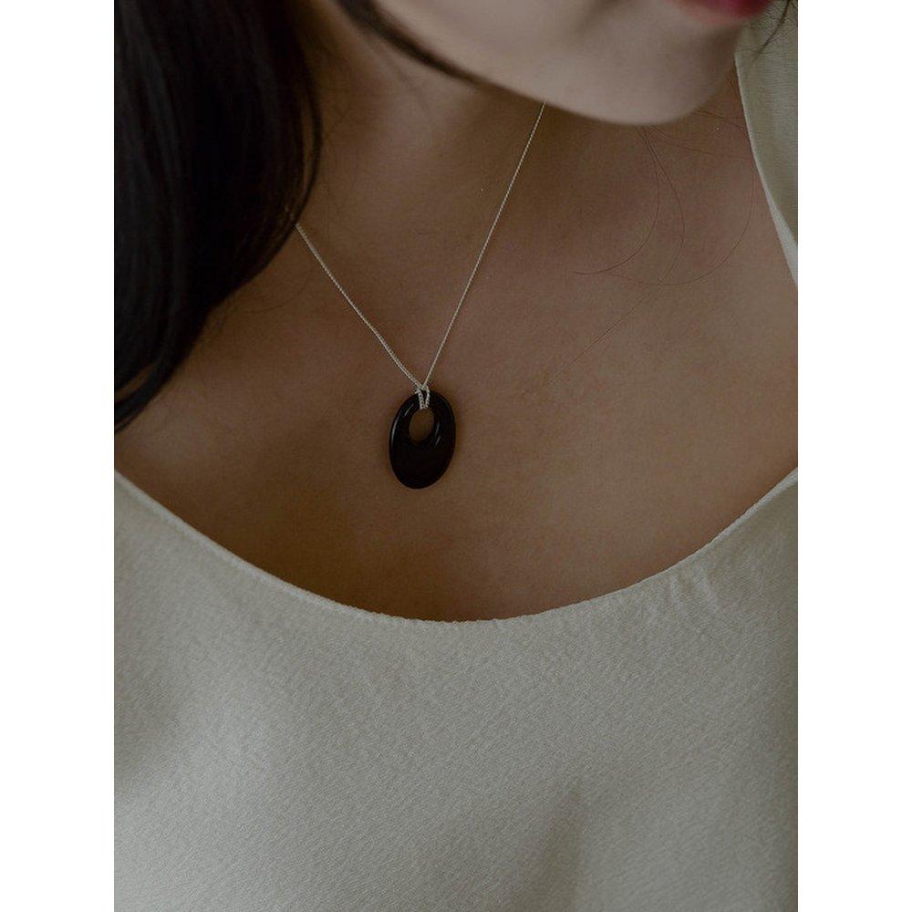 Oval Onyx Chain_Sn225