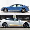 2PCS Car Door Racing Stripe Sticker Vinyl Decor Auto Waterproof Exterior Tuning Accessories For Tesla Model 3 Y S X 2016-2024