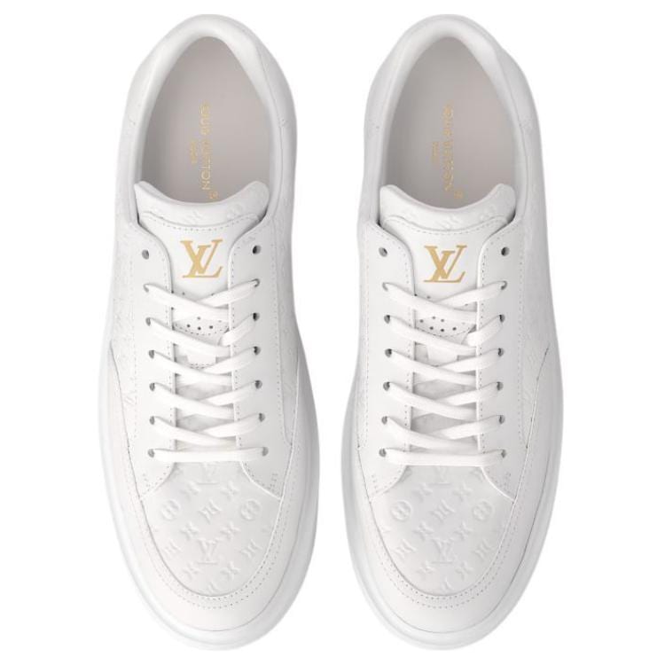 LOUIS VUITTON Beverly Hills Cow Leather Low top Casual Shoes Men's White 1ADDPN