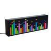 AA58 נורות ספקטרום מוזיקה קצביות LED חיישן קול 1624 RGB מחוון רמת אווירה עם תצוגת שעון(בקרת חוט)