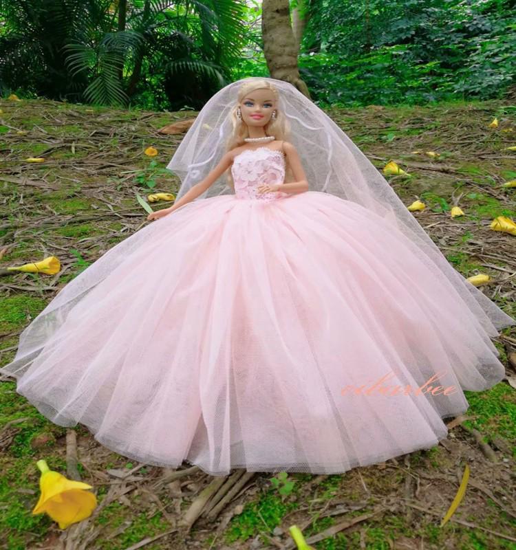 Multicolored Mini Mesh Skirt for 29cm Dolls - Babi Wedding Dress, Short Dress-Up Skirt for Toy Girls