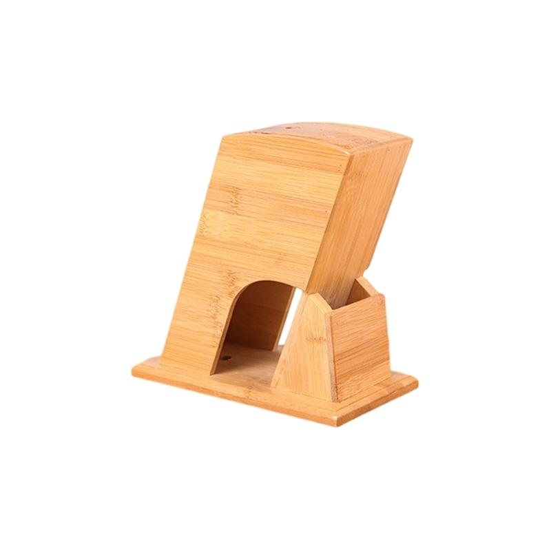 Natural Bamboos Cutter Holders And Kitchen Tool Organizers Space Saving Design Stand Rack For Safe Utensils Storage
