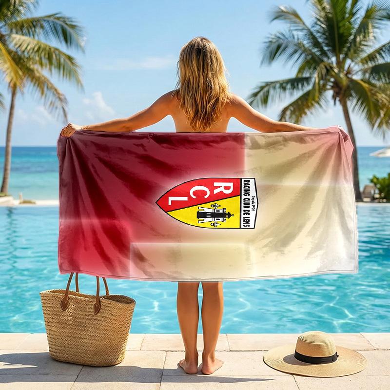 Lens FC print Quick Dry Beach Towel Microfiber Absorbent Portable Travel Swimming Towel