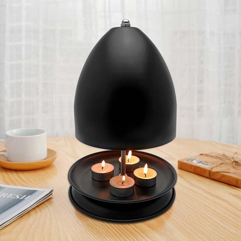 Radiador de Parede Dupla Inverno Quente Aquecimento de Lareira Sem Eletricidade Forno para Velas Rechaud Aquecedor de Velas Rechaud Cera de Chá