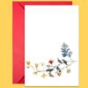 1 Watercolor Flower Series Greeting Card Envelope Set Universal Handwritten Greetings Message Card Gift Thank You