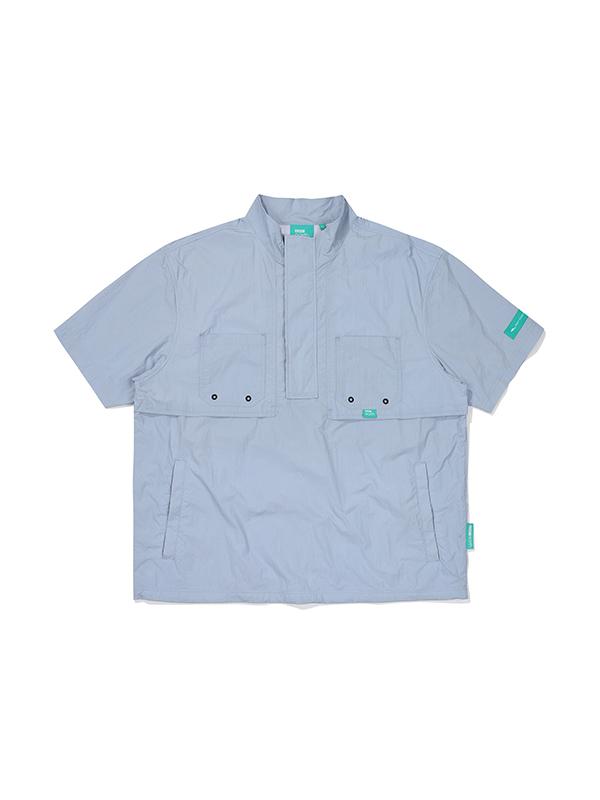 Bbc Earth Patch Pocket Short Sleeve Anorak_Sky