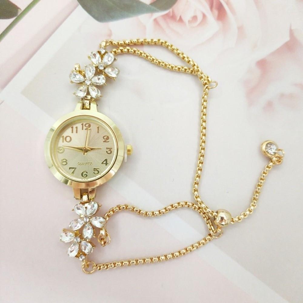 Waterproof Bracelet Watch Adjustable Luxury Wrist Watch Light Luxury Diamond Watch  Gift Giving
