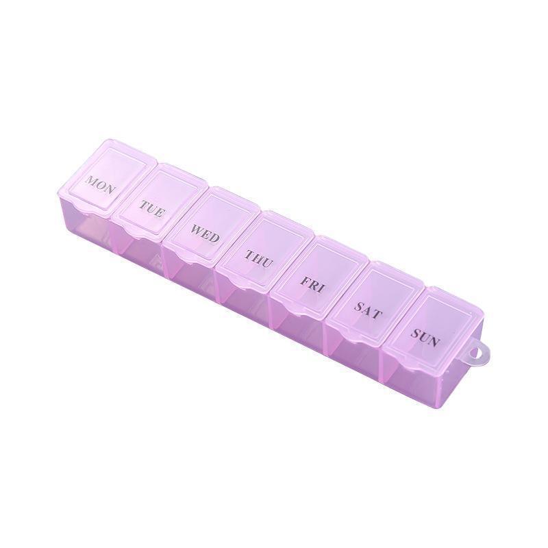 

7 Days Pill Medicine Box Weekly Tablet Holder Storage Organizer Container Case Pill Box Splitter Pill Case Organizer Random