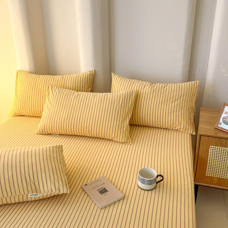 Cotton Bed Sheet Quilt Cover Bedroom Bunk Bed Pure Cotton Quilt Cover Bed Sheet Bedding Set Simple Style