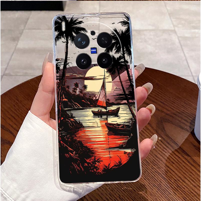 Green Fluffy Cartoon Rabbit Pattern Phone Case For Vivo X300 Pro Transparent TPU Soft Cover Shockproof Couple Protective Shell