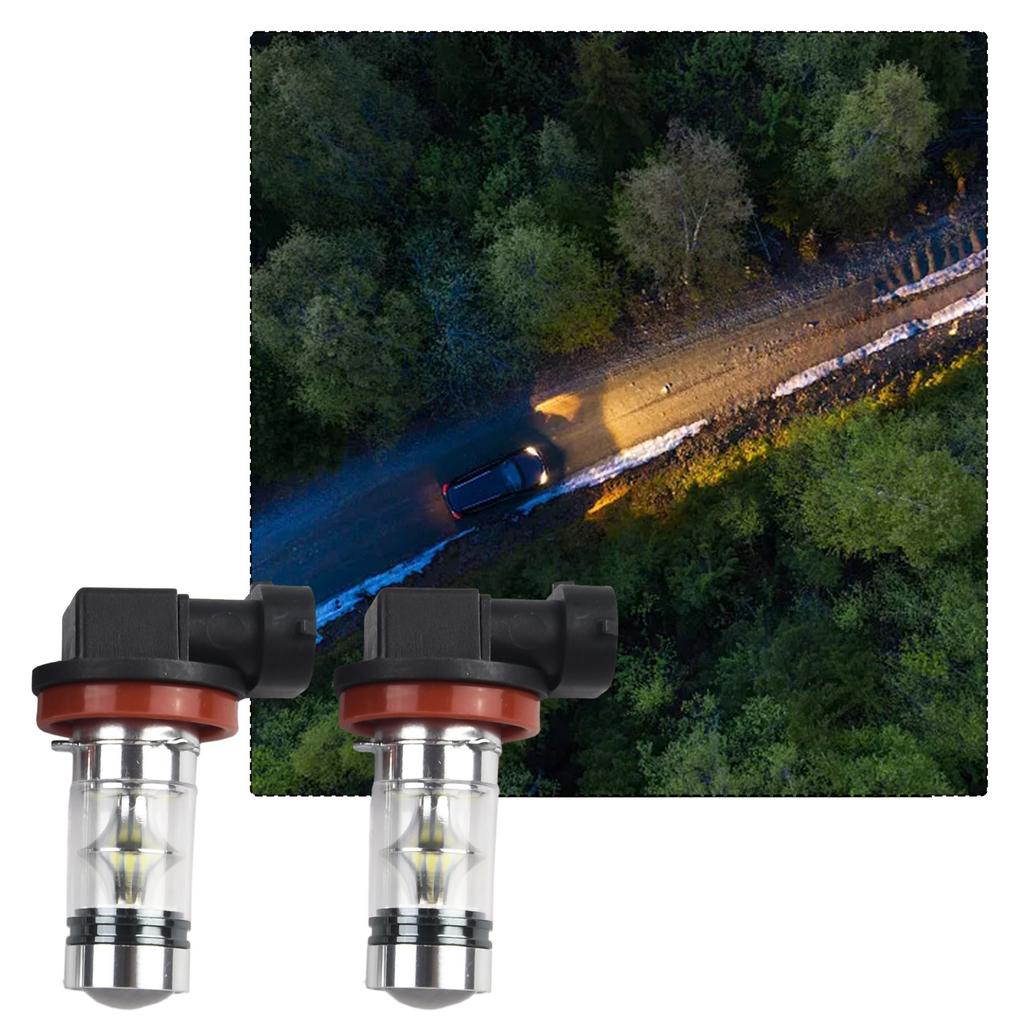 LED Fog Light Car Light Bulbs Lamp Bulb Driving 600LM 6000K -6500K 2Pcs