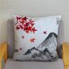 45*45 Classical Ink Landscape Printing Pattern Cushion Cover Home Living Room Sofa Decoration Square Pillow Case