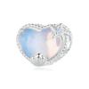 WOSTU 925 Sterling Sivler Mulit Color Heart Charms Family Zircon Bead Fit DIY Bracelet Necklace Jewelry For Mom Lover Daughter