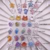 50pcs Resin Mini Colorful Mermaid Tail Shell Starfish Seahorse Conch Flatback Rhinestones Figurine Nail Art DIY Scrapbook Crafts