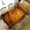 Mangrove Forest Tree Landscape Pattern Tablecloth Thicken Cotton Rectangular Round Table Cloth For Wedding Picnic Party
