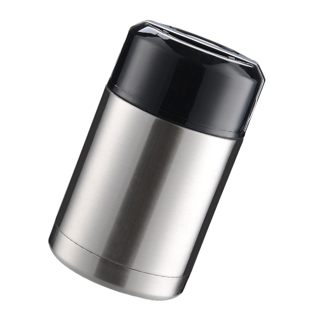 

Ланч-бокс, универсальная изолированная бутылка для путешествий, нержавеющая сталь, 800 мл, чашки для супа, коробки для еды, кухонные держатели для еды Silver