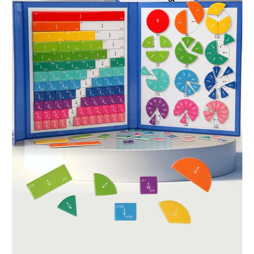 Montessori Magnetic Learning Math Puzzles Toys for Children Wooden Book Set Kids Arithmetic Educational Toys Teaching Aids